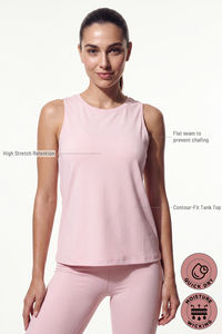 Zelocity Quick Dry Contour Tank Top - Pale Lilac — thumbnail 7